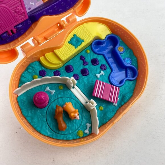 Polly Pocket Cute Corgi Puppy Dog Compact Open Close Kids Toy Pretend Play - Picture 8 of 16